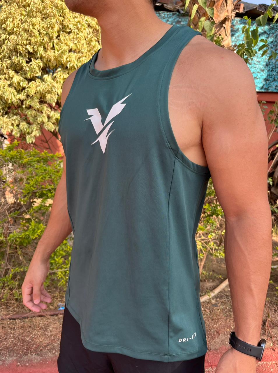 T-shirt sleeveless olive