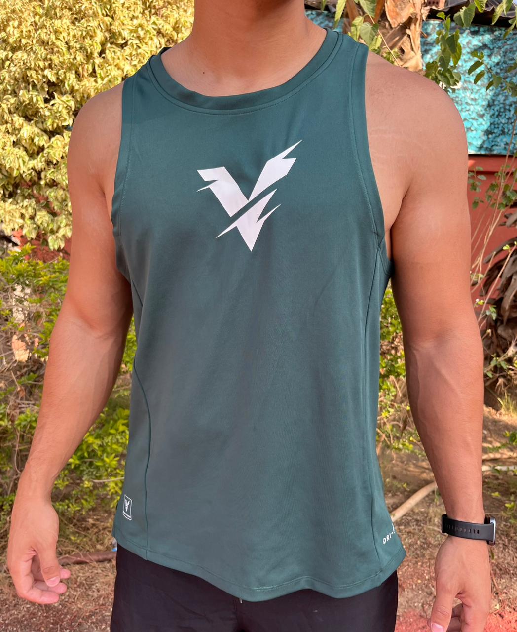 T-shirt sleeveless olive